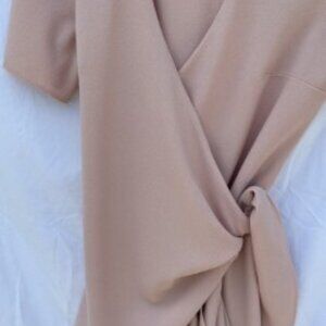 Asos Wrap Dress- blush pink size 6, discounted shipping